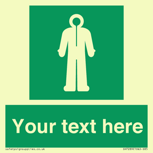 Custom sign safe condition Survival clothing